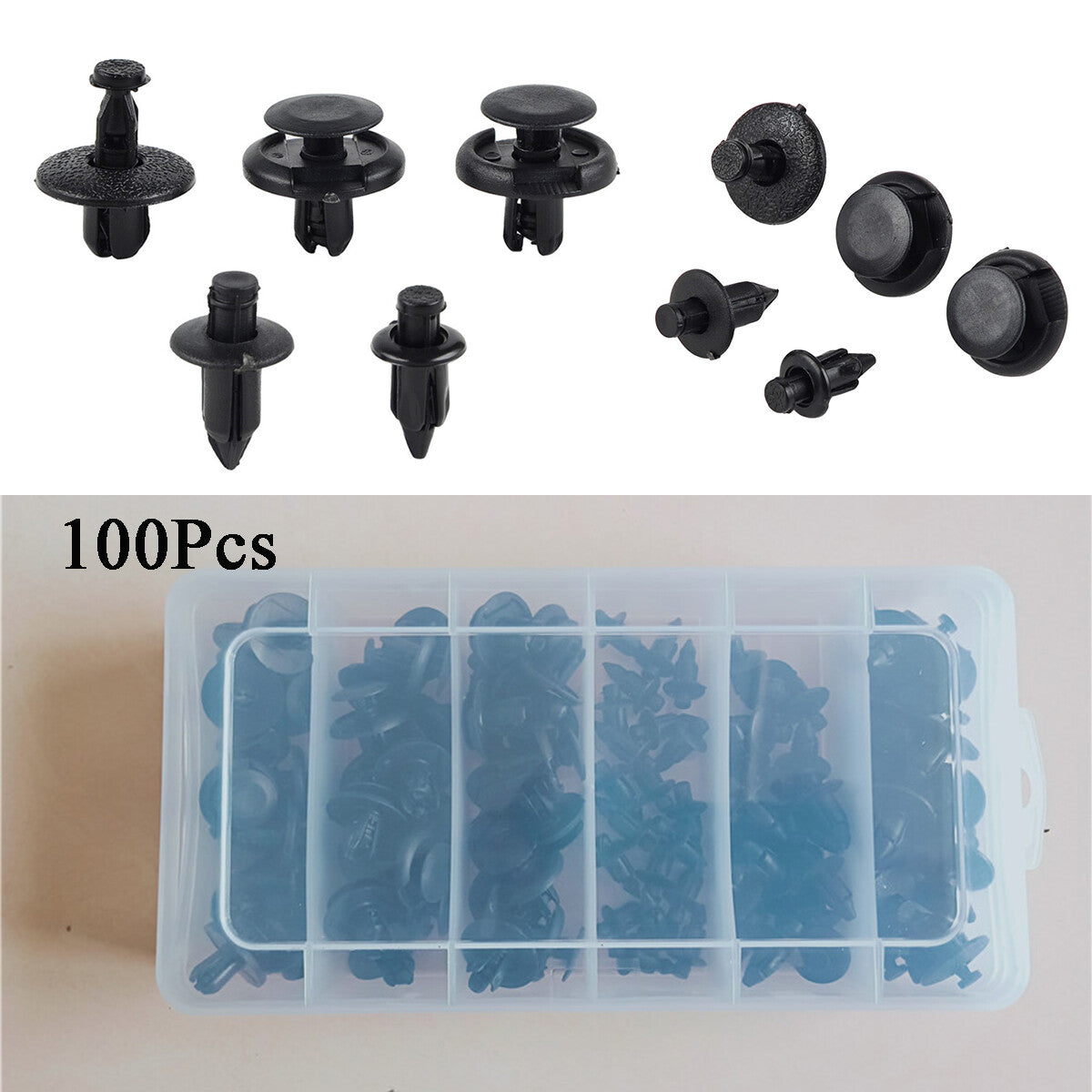 100pcs Motorcycle ATV M6 M7 M8 Fairing Bolt Bodywork Push Pry Rivets Pins