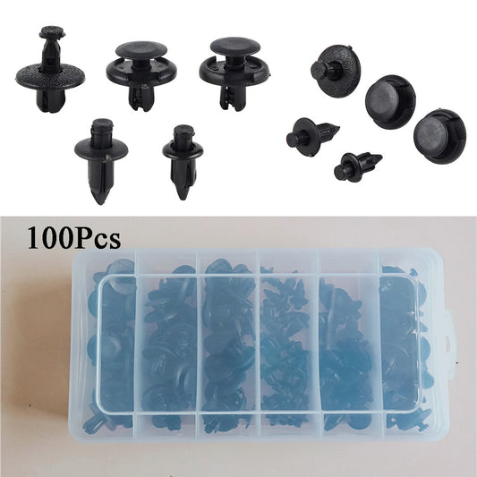 100pcs Motorcycle ATV M6 M7 M8 Fairing Bolt Bodywork Push Pry Rivets Pins