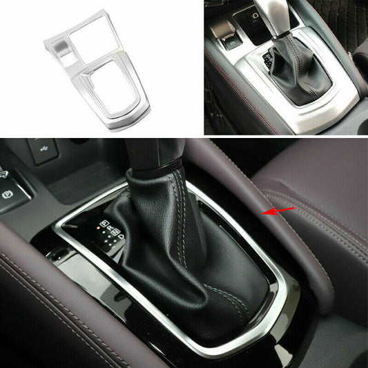 for Nissan Rogue Sport 2017-2021 Silver Central Console Gear Shift Frame Cover