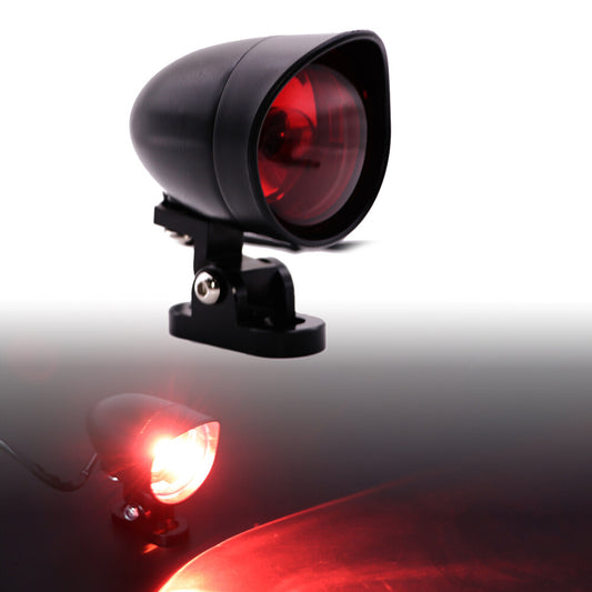 Black Retro Bullet Tail Brake Light for Harley Chopper Bobber Cafe Racer Custom Q