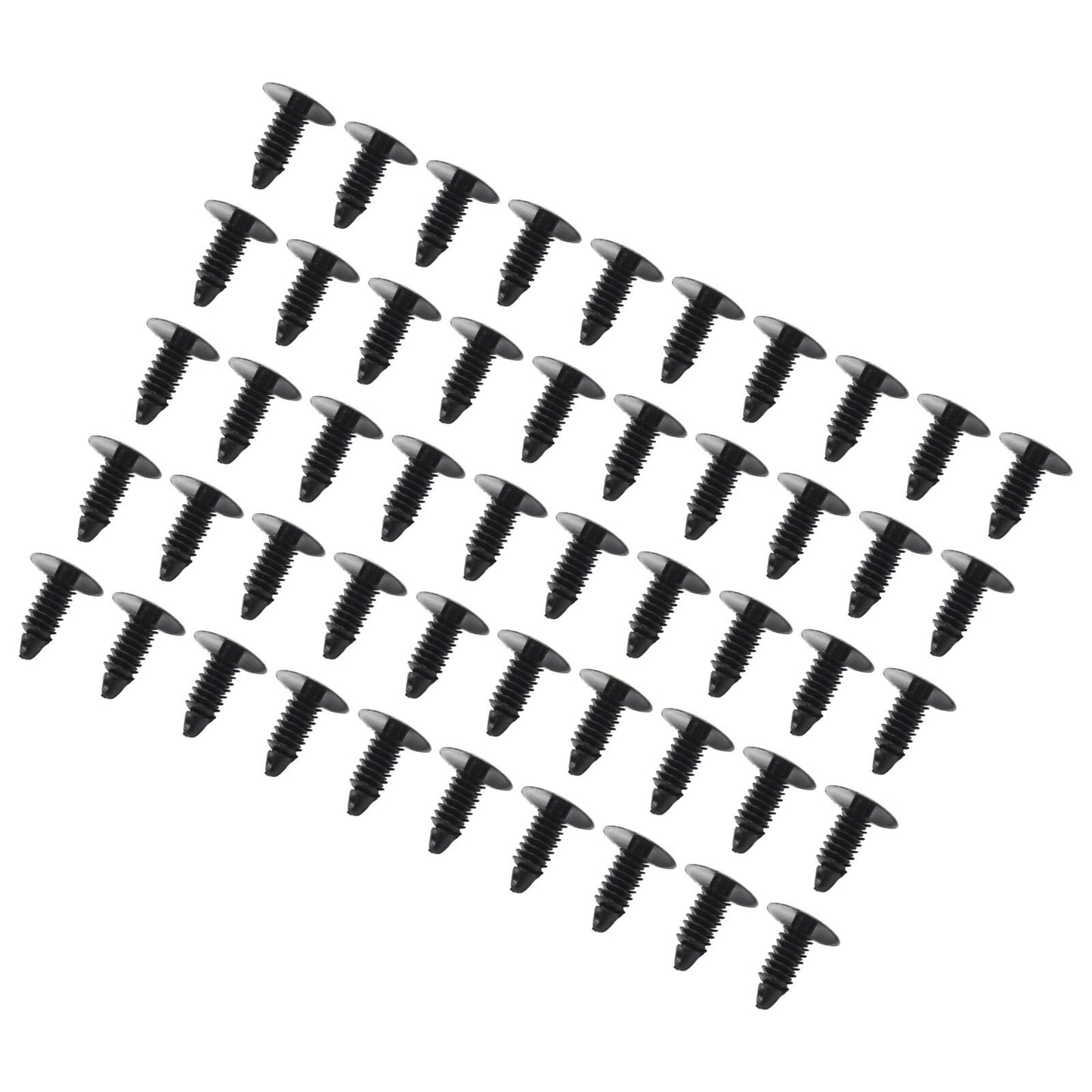 50pcs Plastic Rivet Fastener Clips 7.5mm-6.0mm Hole For - for Honda v