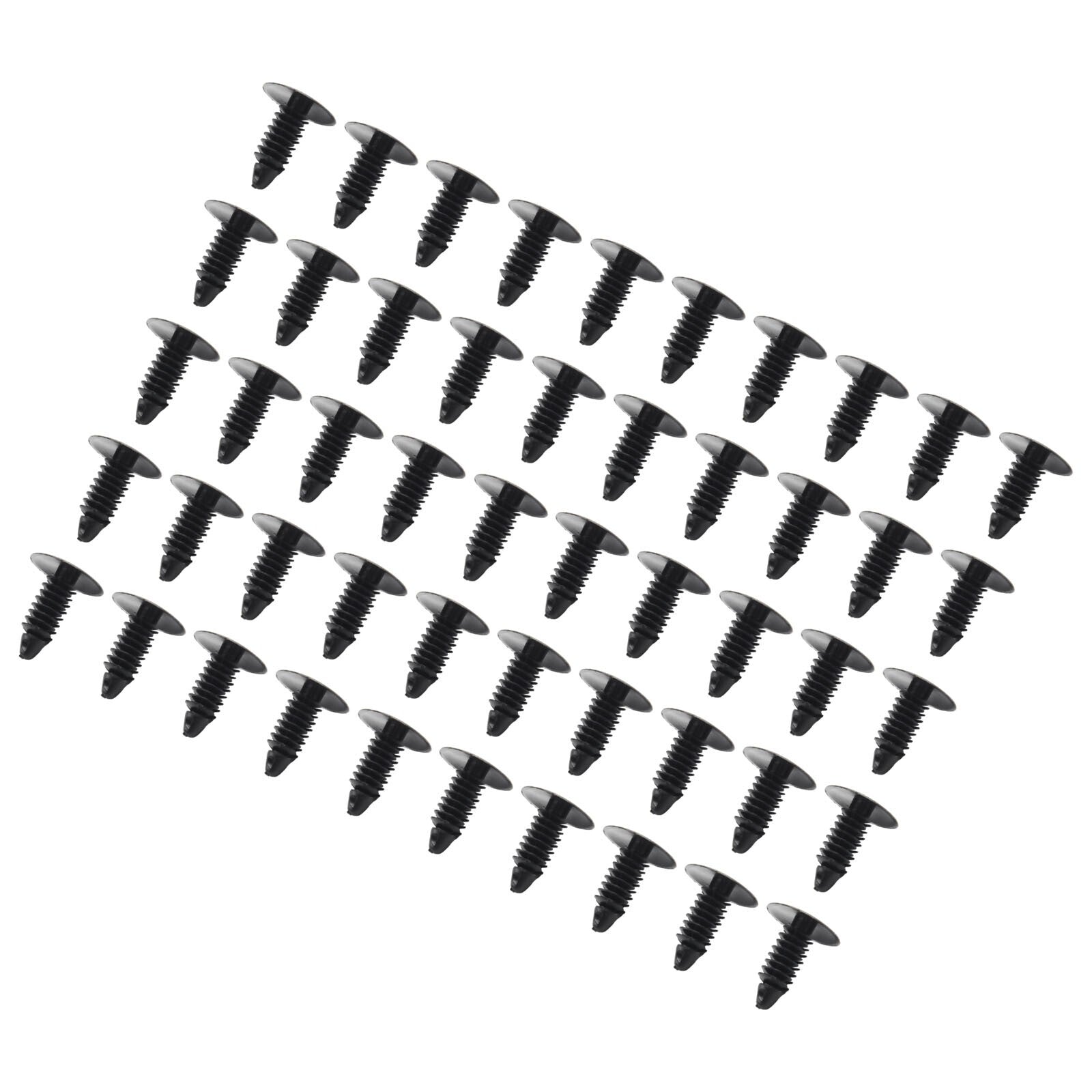 50pcs Plastic Rivet Fastener Clips 7.5mm-6.0mm Hole For - for Honda v