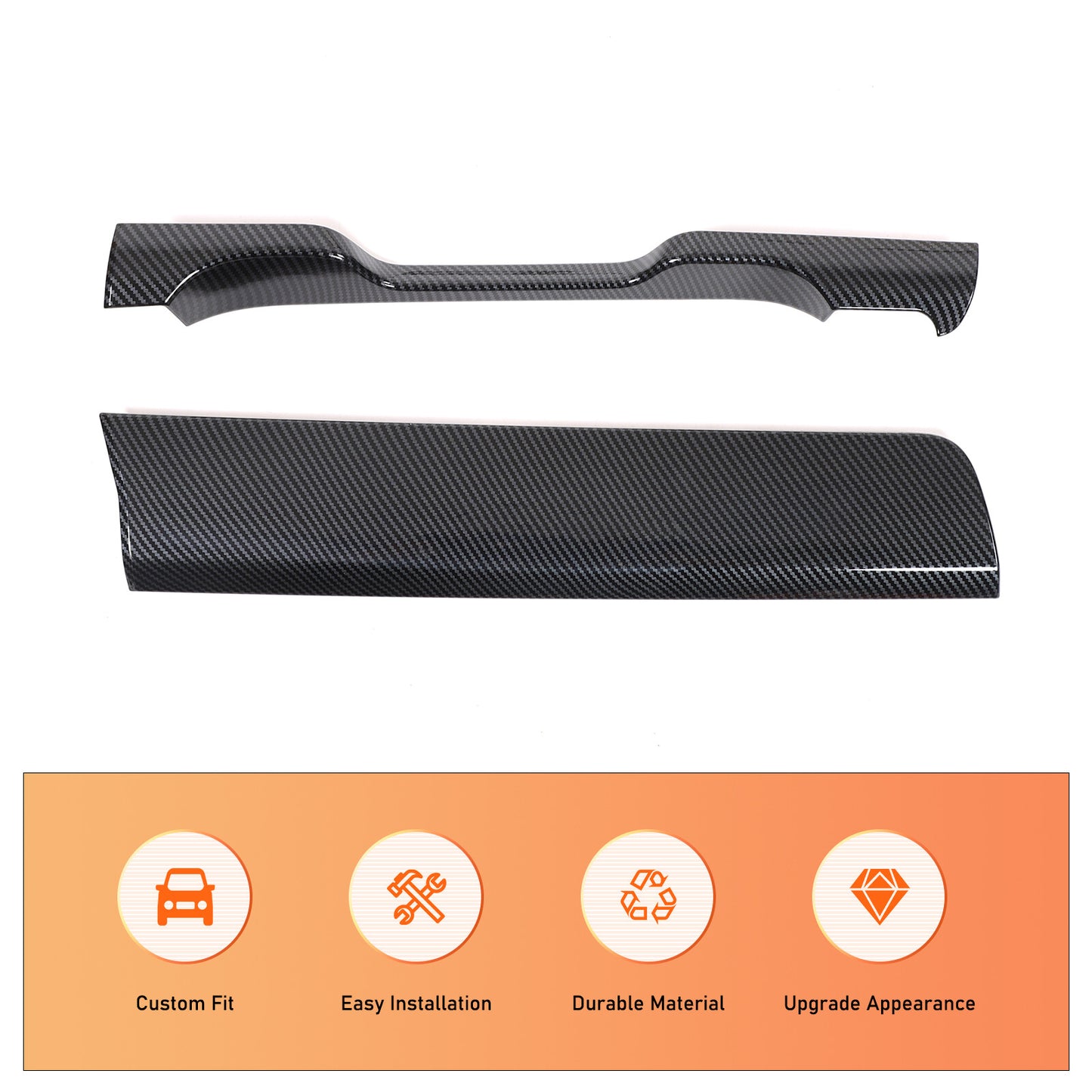 Carbon fiber ABS dashboard frame panel cover trim for Kia Sorento MQ4 2021 - 2023 n