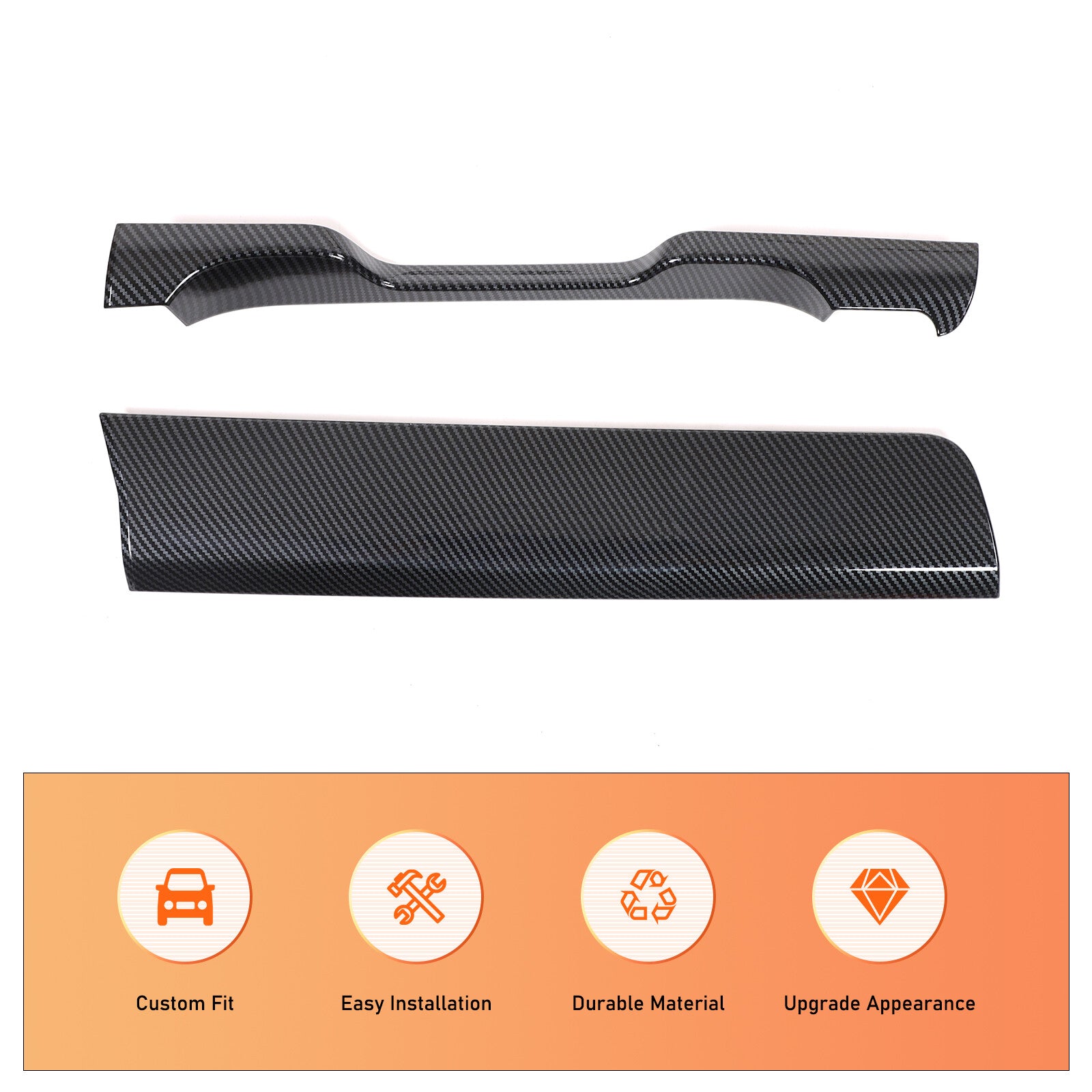 Carbon fiber ABS dashboard frame panel cover trim for Kia Sorento MQ4 2021 - 2023 n