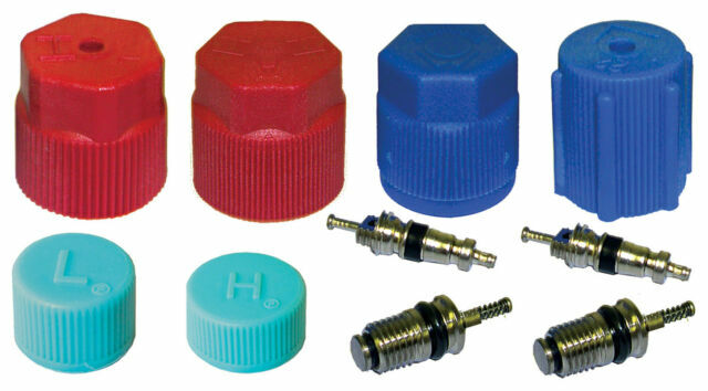AC A/C System Cap  Valve Cores Rapid Seal Kit Air Conditioning Service