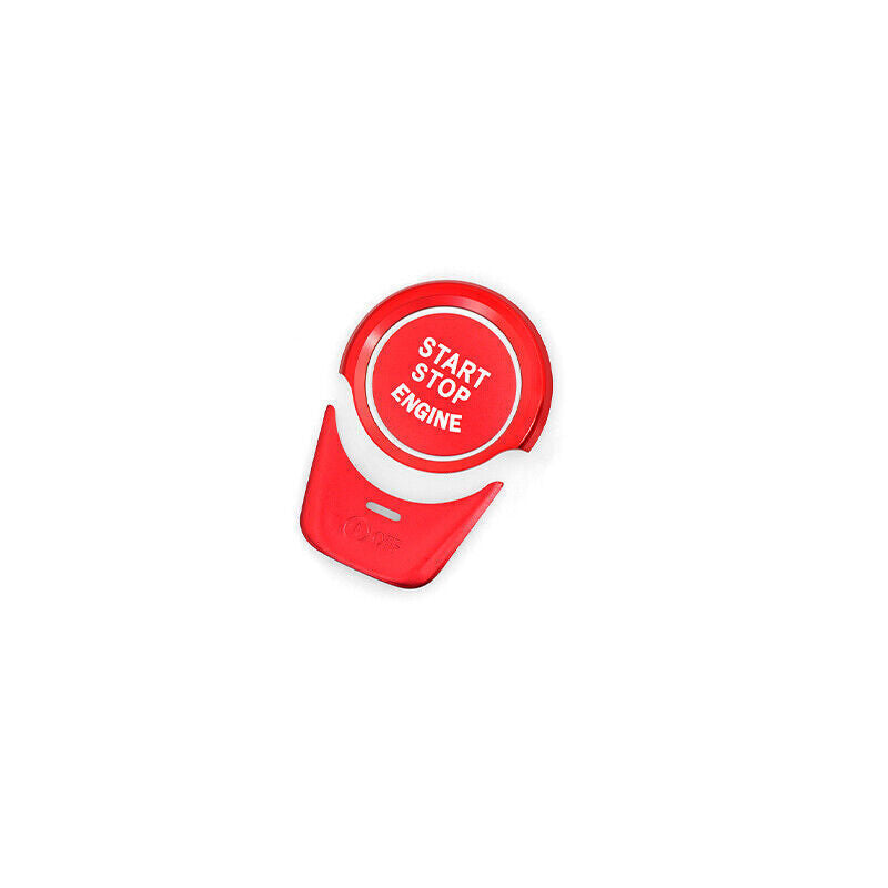 For 7 2016-2022 Red Aluminum Start Button Ignition Switch Cover Trim n