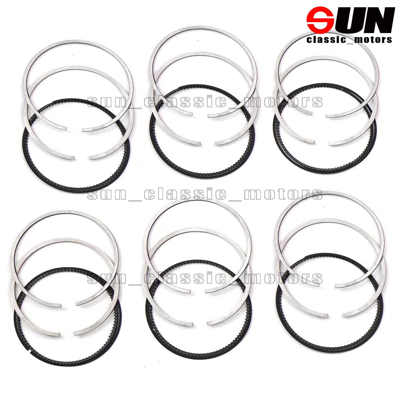 STD 6x piston rings, 92.9 mm, suitable for 3.5L W221 W203 W204 W251 M272 C350-