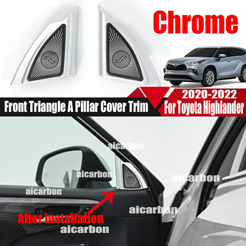 Car Outside Door Bowl Cup Cover Trim Chrome Steel For Escape Kuga 2020-2022 v