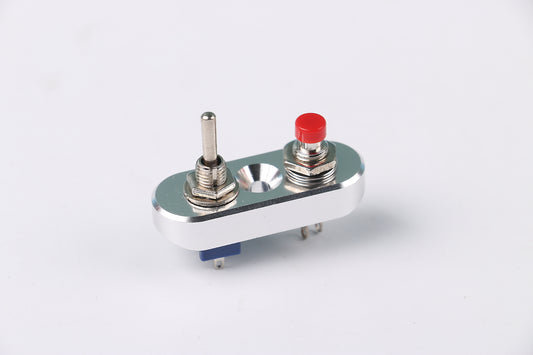 Silver Motorcycle Handlebar Headlight Horn On/Off Control Switch For Universal Q