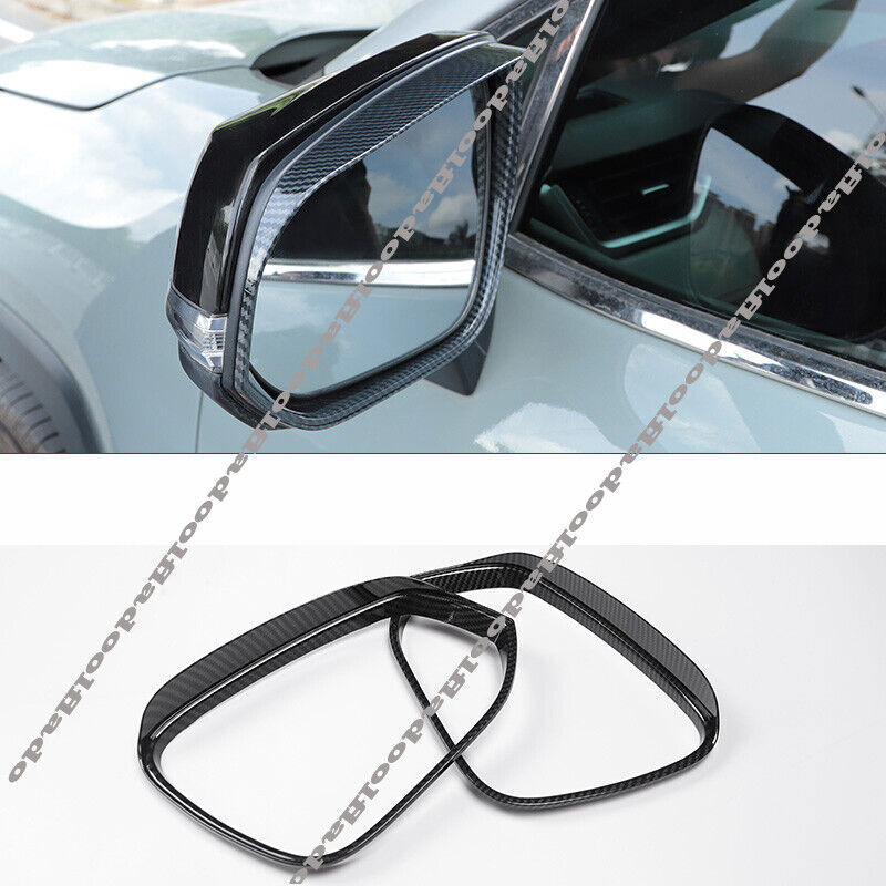 for Toyota Highlander 2020-22 Carbon Fiber Rearview Side Mirror Rain Visor Cover