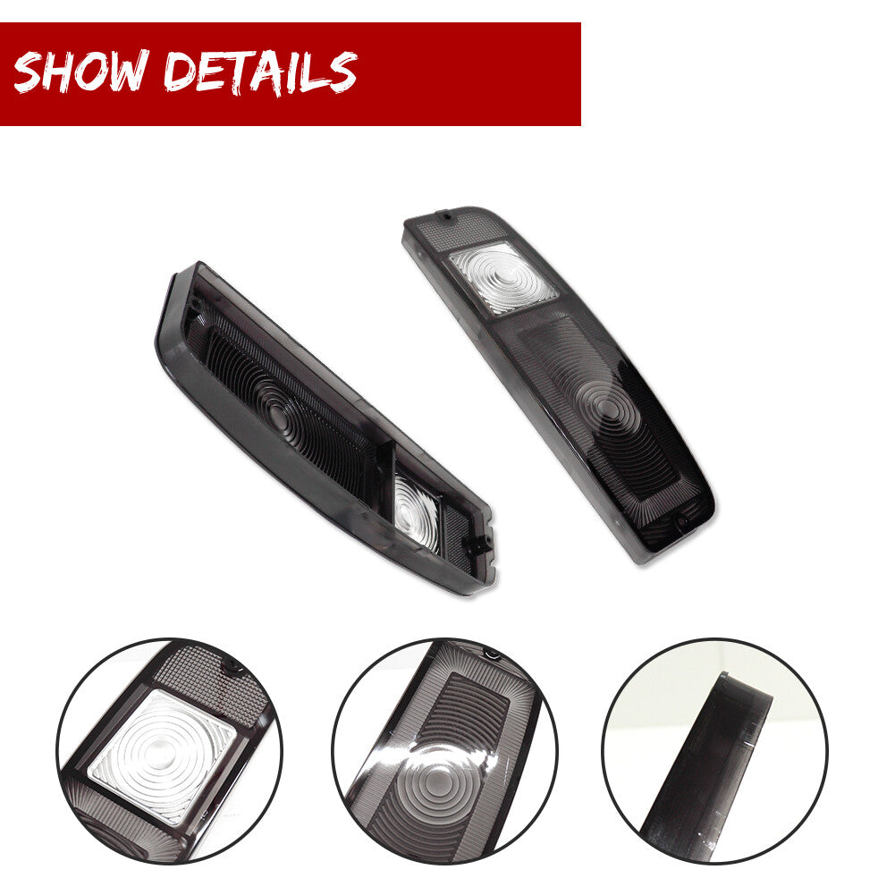 Piece Black Tail Light Protectors for 1967 - 1972 for Trucks and 1967 - 1977 for Mustang - v