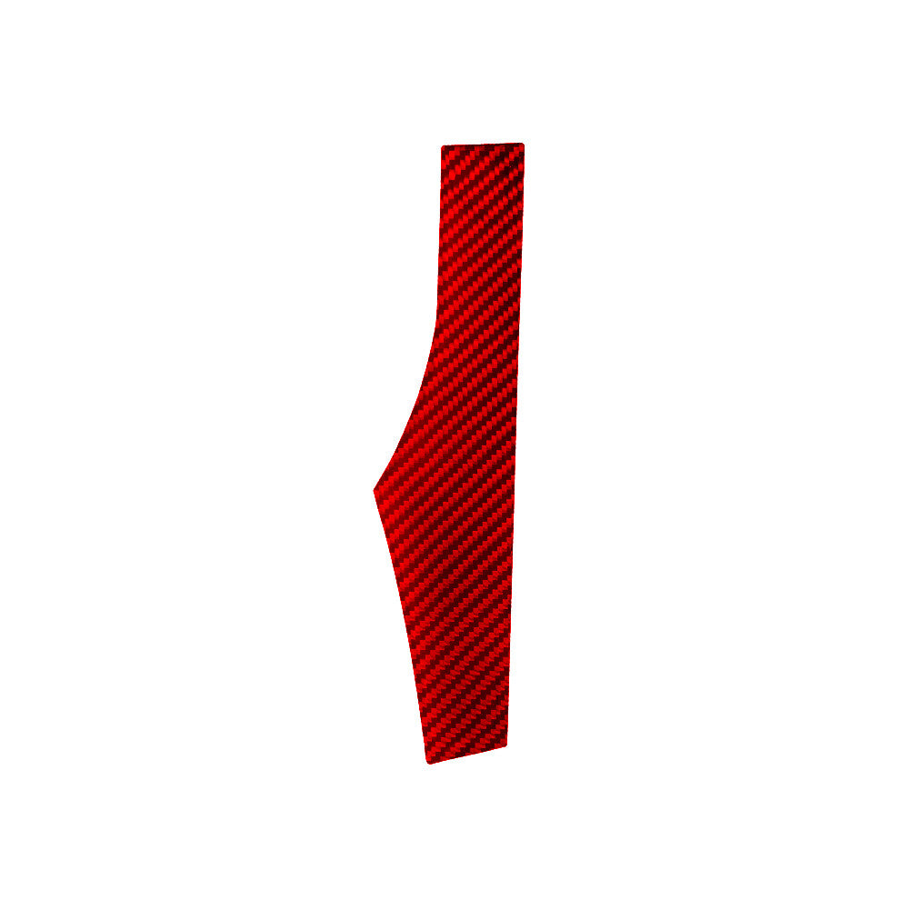 Red Carbon Fiber Engine Start Button Panel Sticker Trim for Audi Q5 2018-2021 v