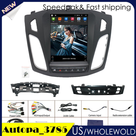 Android 12 Carplay Fit for Ford Focus Car Radio Stereo GPS Navi Player 2012-2018