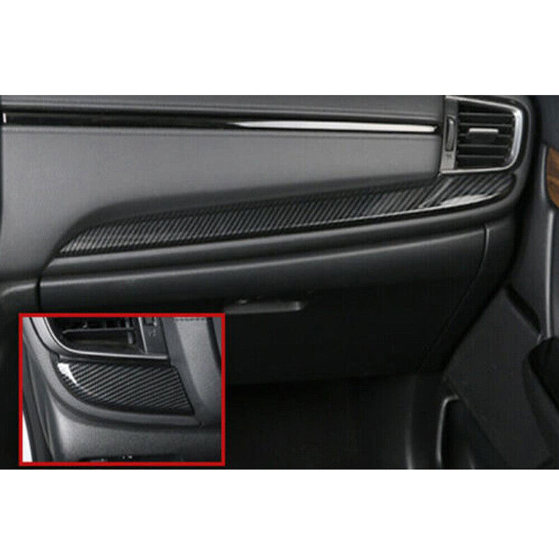 for Honda CR-V 2017-2022 Carbon Fiber Console Center Dashboard Cover Trim Decor