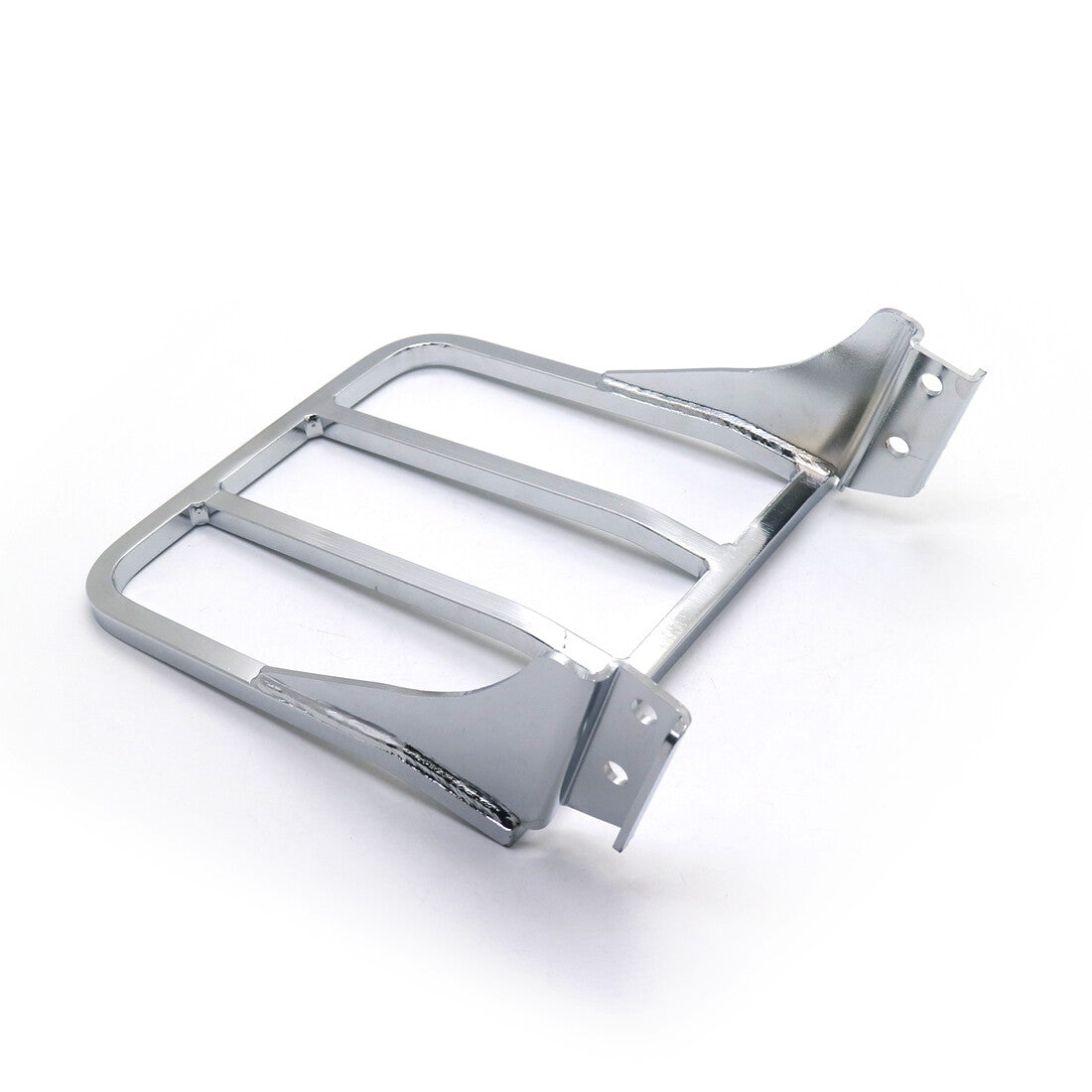 Chrome Sissy Bar Backrest Luggage Rack Rear Carrier for Harley Dyna FLSTS FXST
