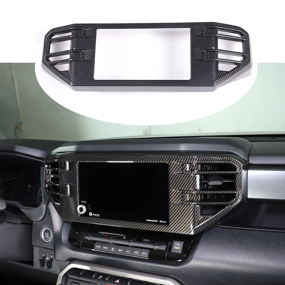Silver ABS Front Fog Light Trim Ring for Honda Pilot 2015 - 2022 2 pcs- v