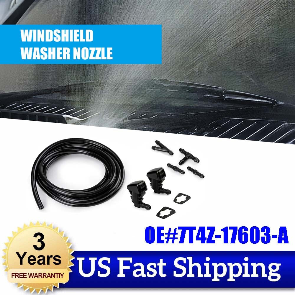 2PCS 7T4Z-17603-A NEW Windshield Washer Jet Nozzle Set for FORD F-350 F-450