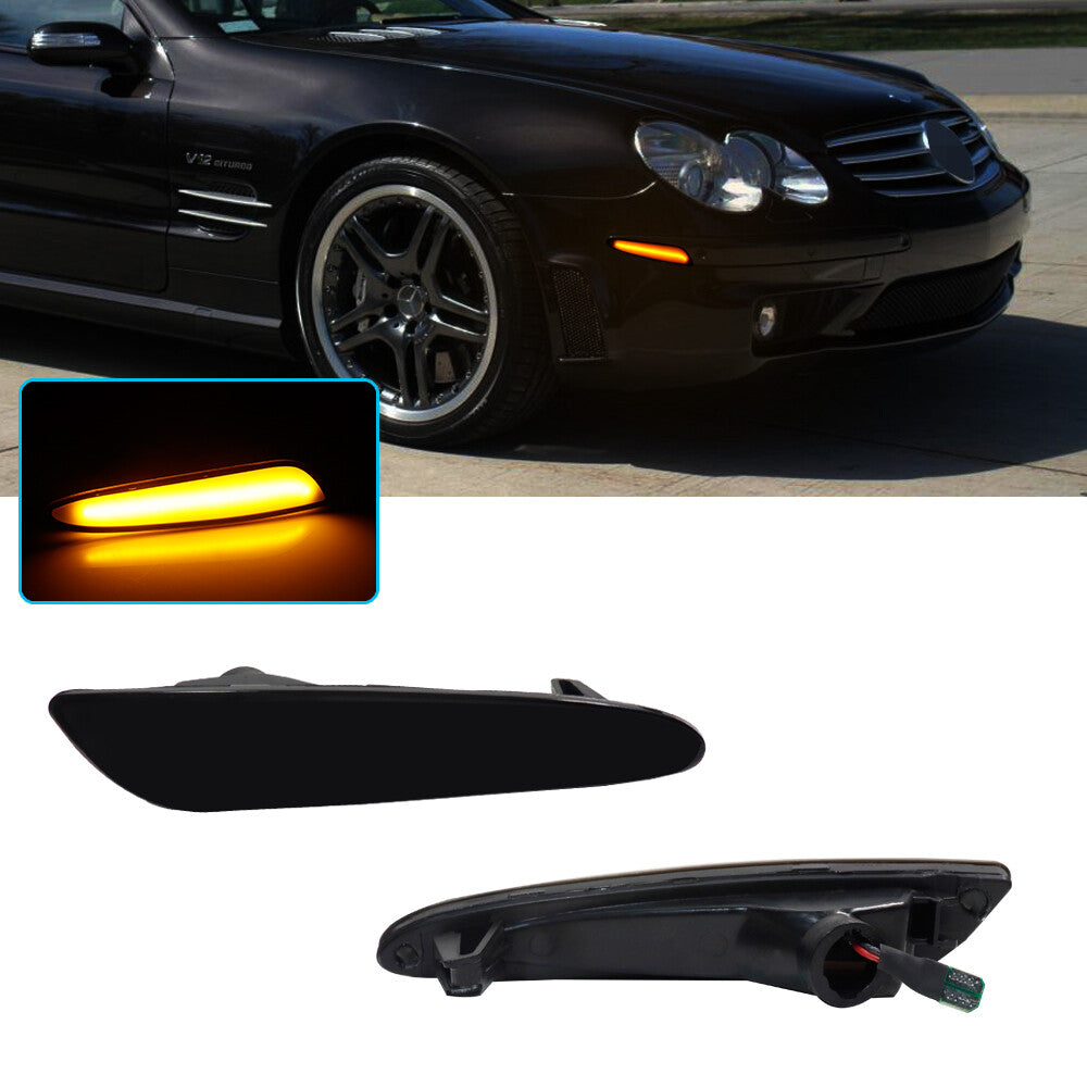 CAN bus amber LED side marker turn signal light suitable for 2003-2006 for Benz W211 E-Class- v