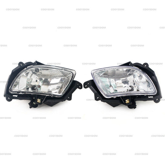 A pair of front bumper fog light drive lights for Hyundai Sonata NF Ser 2 2008 - 2010.