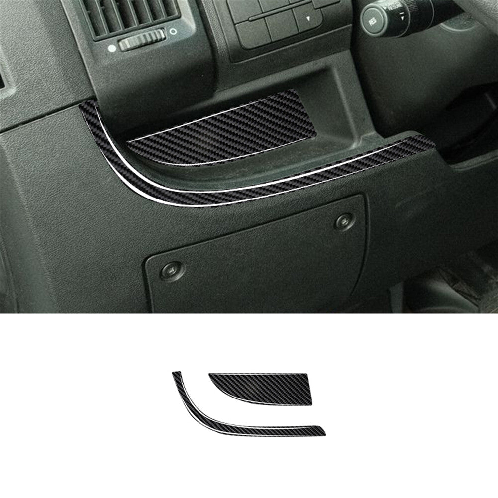 Carbon Fiber Interior Fuse Door Panel Cover Trim For Explorer 2020-2023 v