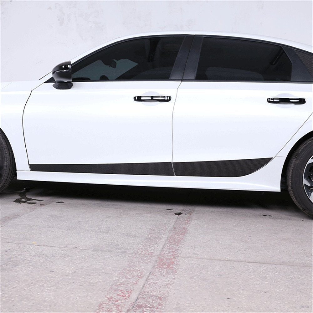 4¡ÁCarbon Fiber Side Door Body Molding Panel Cover for Honda for Civic 11th 2022 2023