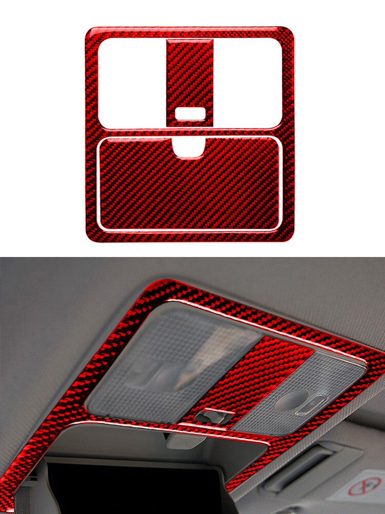 Carbon Fiber Interior Gear Shift Panel Trim Cover Sticker for Audi Q7 2016-2019 v