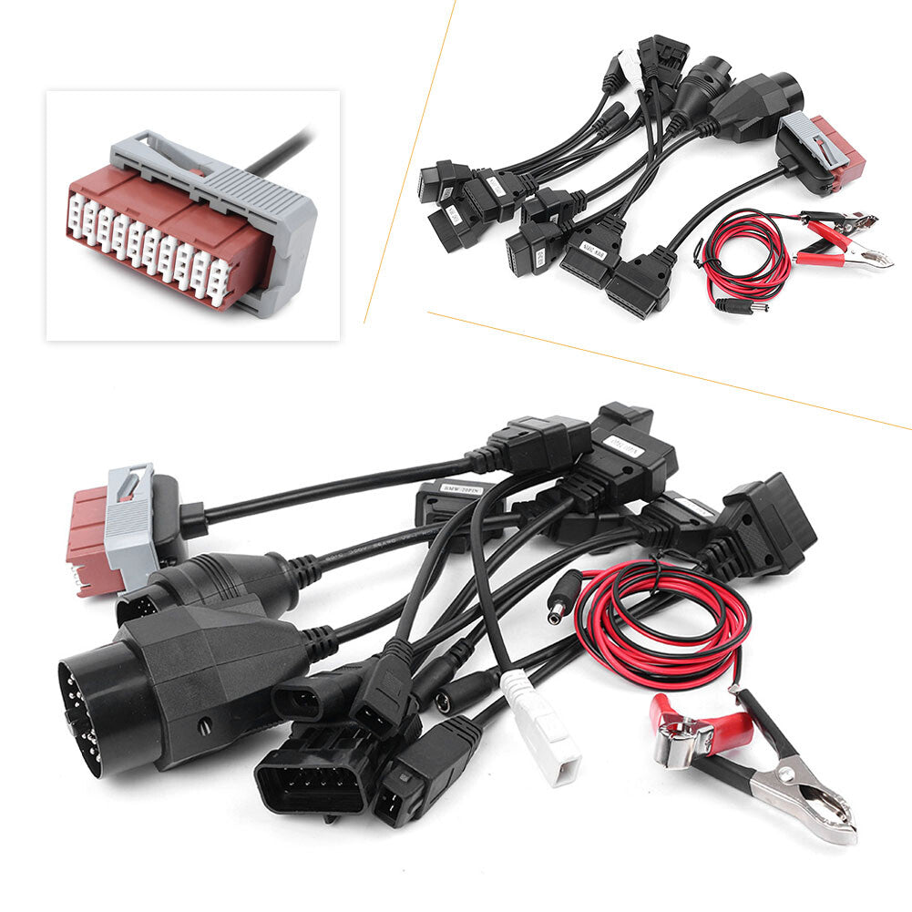 OBD2 OBDII Connector For Delphi CDP Diagnostic ds150e O Car Cables Black 8pcs