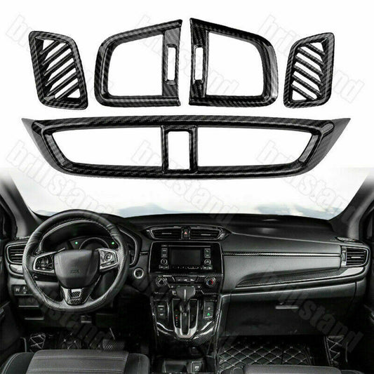 Carbon Fiber Outside Door Handle Molding Cover Trims For Explorer 2020-2023 v