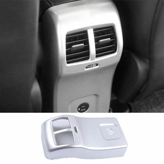 Matte Silver Rear Air Outlet Vent Panel Cover Trim 1PCS for Ford Escape 2020-22