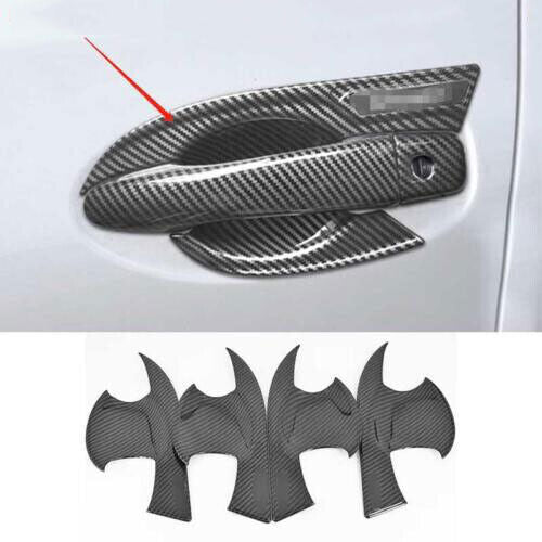 for Toyota RAV4 2013-2018 Carbon Fiber ABS Exterior Door Bowl Cover Trim Decorat