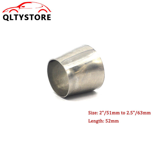 2-inch to 2.5-inch OD stainless steel exhaust pipe concentric reducer pipe converter adapter Q