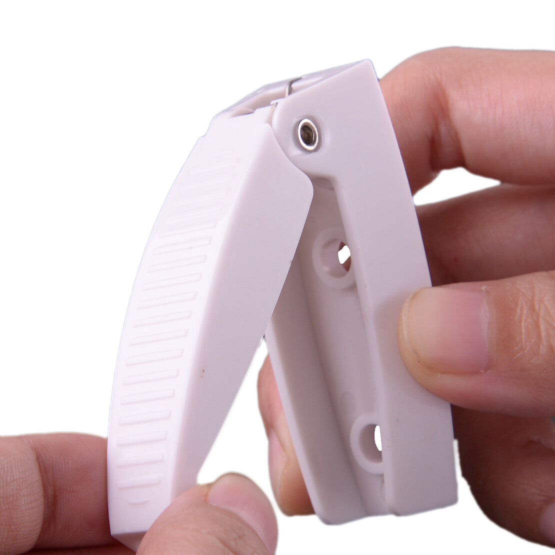 Pack RV Camper White Rounded Baggage Door Clips Compartment Catch Holder v