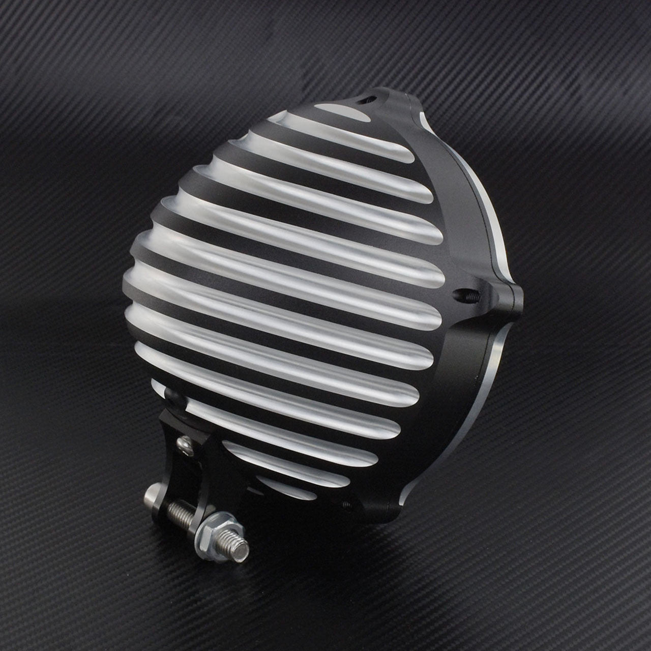 5.75'' Headlight Chrome Cover Mount Configuration Motorcycle Fit for Harley Q