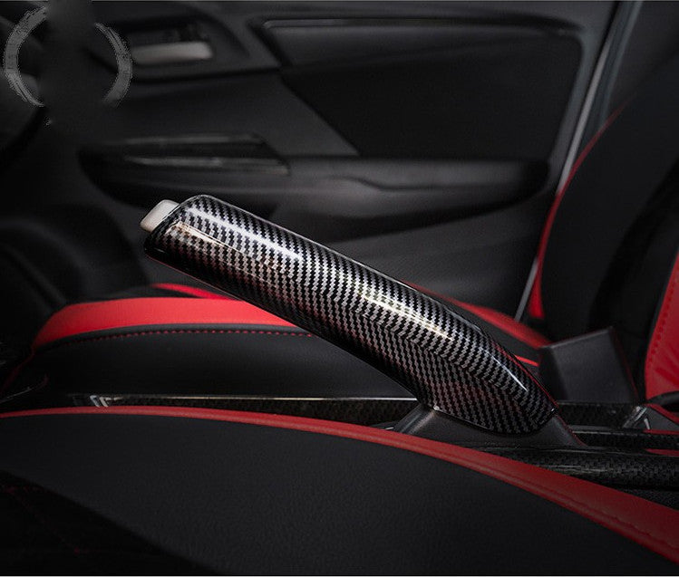 Central Console Handbrake Cover trim For 2014-2020 for Honda Fit Jazz Carbon fiber v