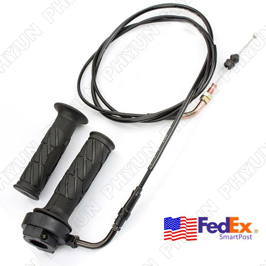 Throttle Turn Handle Refueling Throttle Cable for Seat Assembly For GY6 125-150CC US Q
