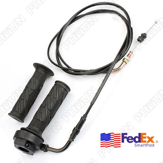 Throttle Turn Handle Refueling Throttle Cable for Seat Assembly For GY6 125-150CC US Q