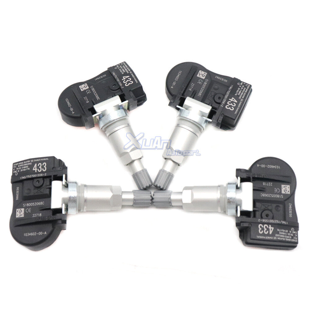 New 103460200A 4-piece Tire Pressure Sensor (TPMS) kit for Model 3 SX 433MHz. v