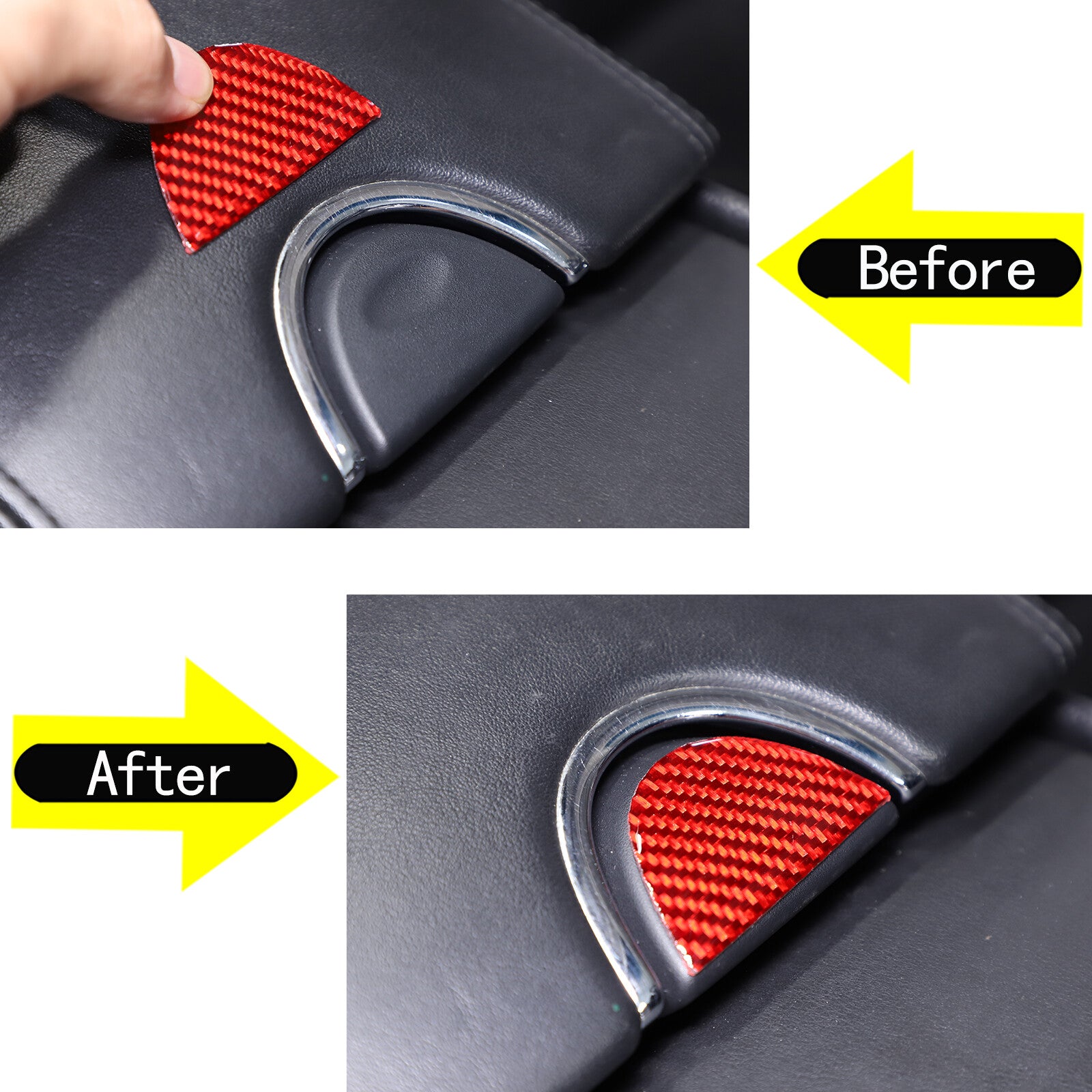 for Land Rover for Defender 20-24 Carbon Fiber Inner Door Bowl Cover Trim Frame- v