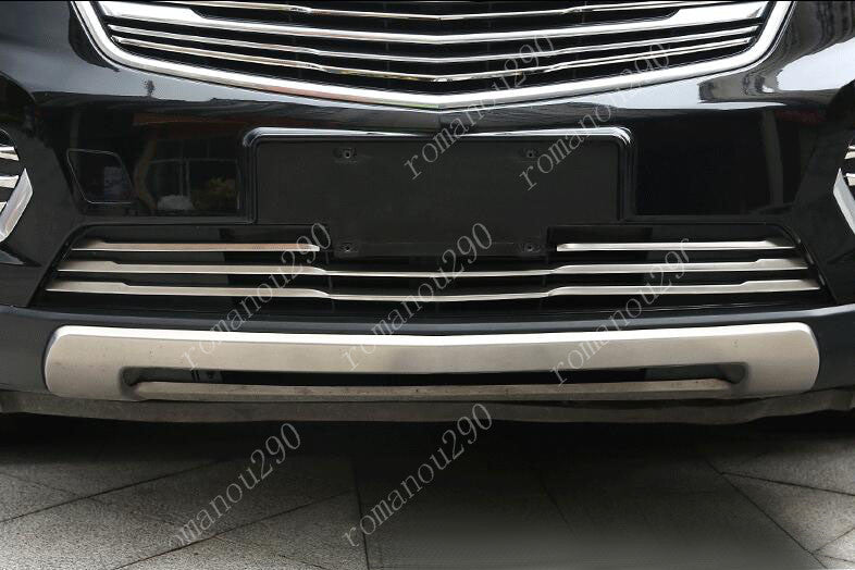4x for Cadillac XT5 2017-2019 Steel Chrome Front Bumper Grill Molding Strip Trim