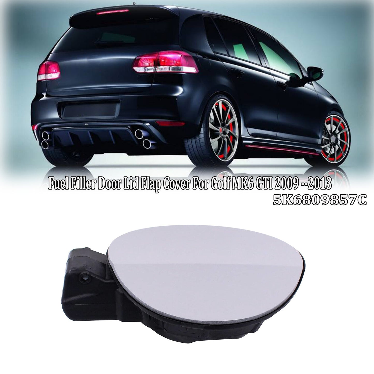 Oil Fuel Gas Tank Door Lid Cover Flap for VW for Golf MK6 GTI 2010-2013 5K6809857C