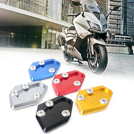 CNC Side Kickstand Stand Extension Plate Pad Fit for Yamaha T-MAX 530 2015-2016 BS1 Q