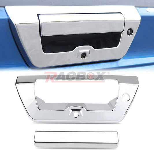 Chrome Tailgate Door Handle Cover Trim Decor Bezel Kit for Ford F150 2015-2020