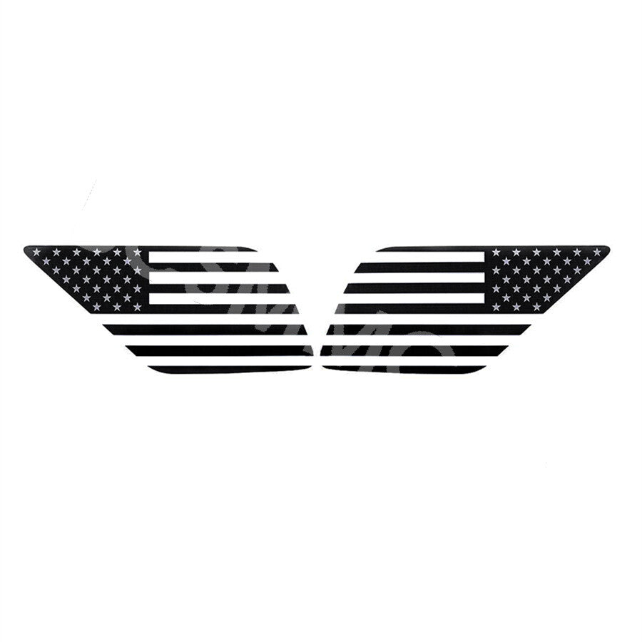 Fit for Toyota 4RUNNER 2003-2009 Pair Rear Window Decals American Flag Stickers