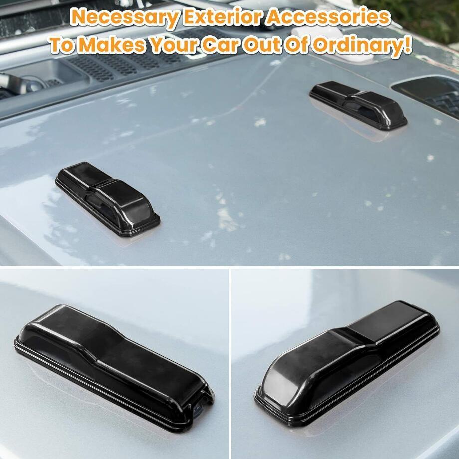 For 2018-2023 for Jeep for Wrangler JL ABS Black Engine Hood Hinge Cover Exterior Trim v