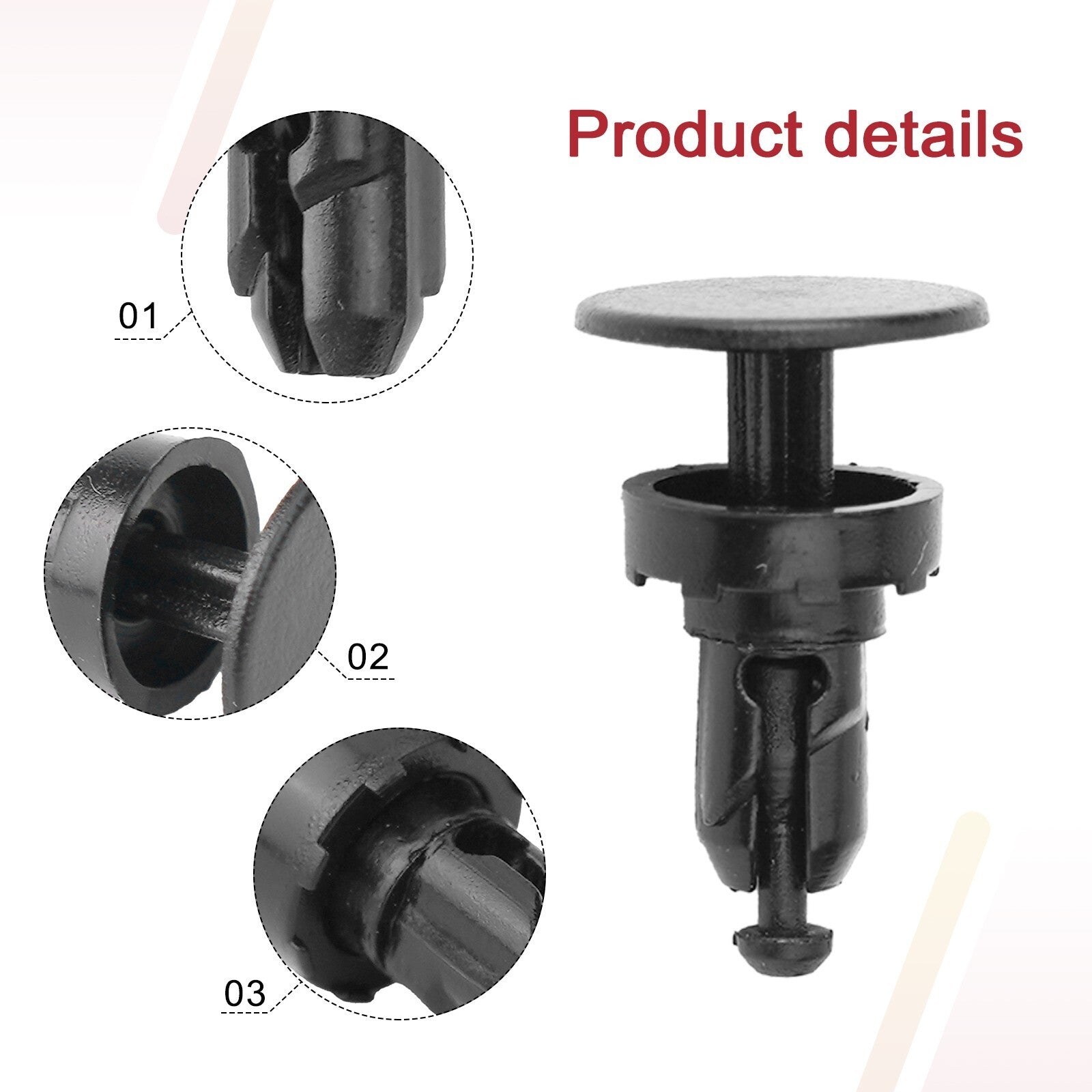 10pcs For/Black Car Windshield Wiper Cowl Moulding Trim Retainer Clips Set