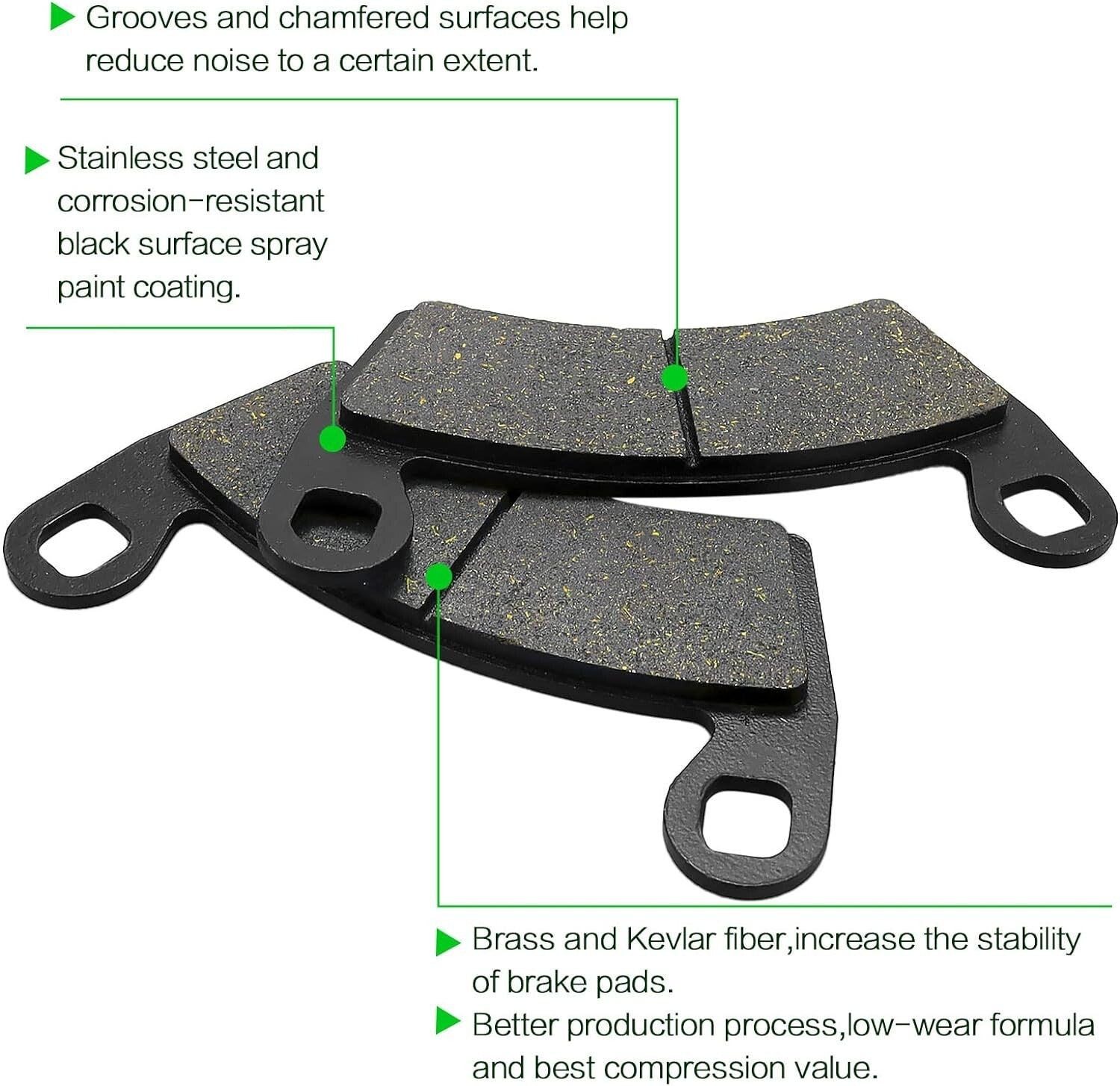 Brake Pads for Polaris General 1000 EPS 2016-2020/Ranger 1000 Crew XP 2017-2020