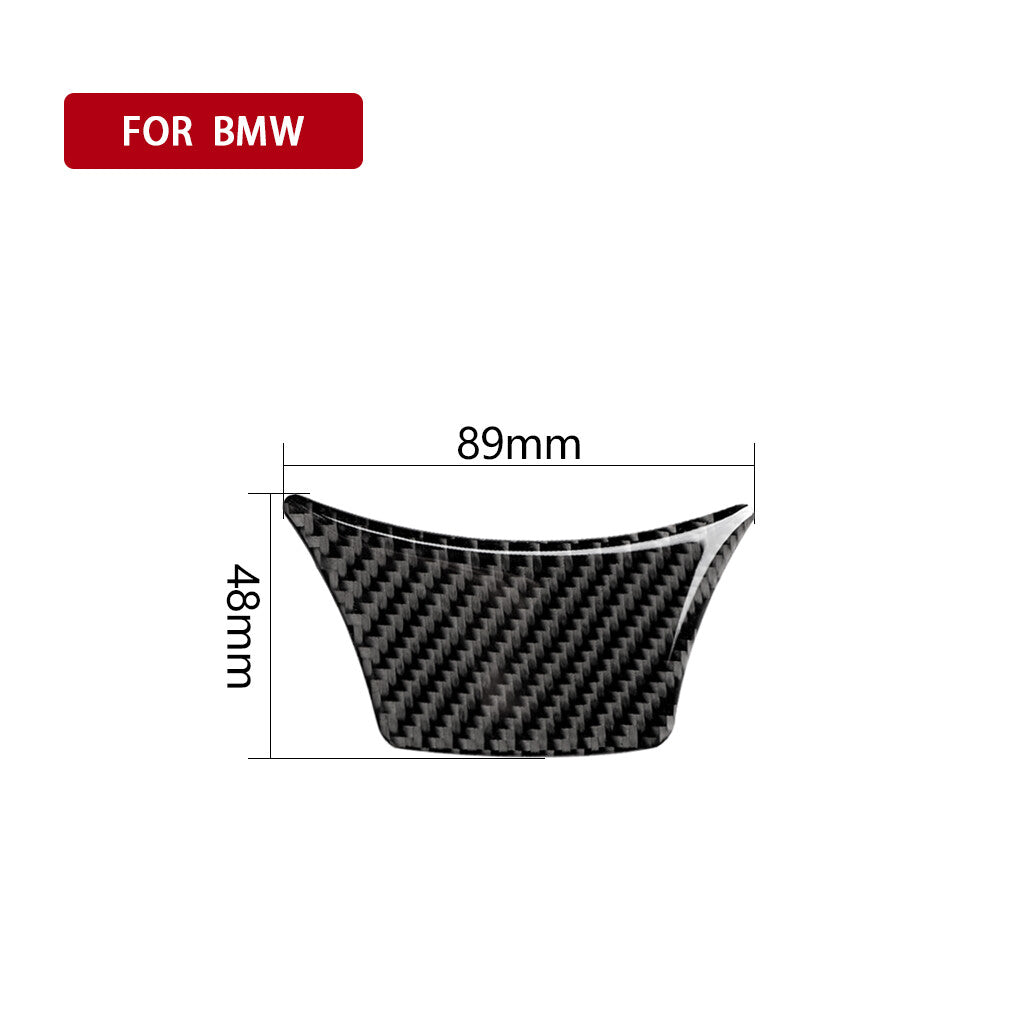 Carbon fiber steering wheel chin trim for BMW 5 Series F10 F18 2011-2017 type A