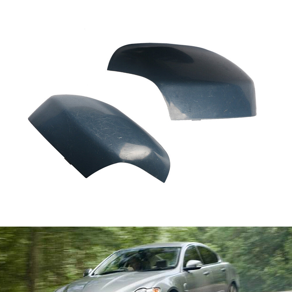 One Pair Exterior Door Rear View Mirror Cover for Volvo XC70 2007-2016 Unpainted