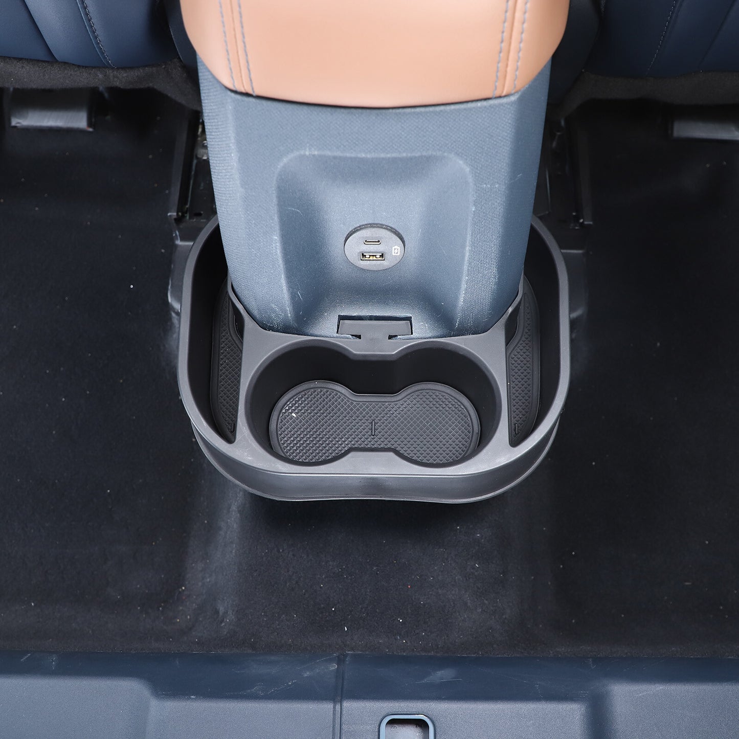 Rear Console Cup Holder Organizer for Maverick 2022-2024 Black n