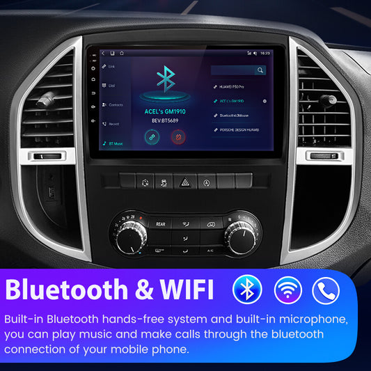 Compatible with for Mercedes-Benz Metris W447 Vito 3 2014 - 2020 32G Android 13 CarPlay Car Radio